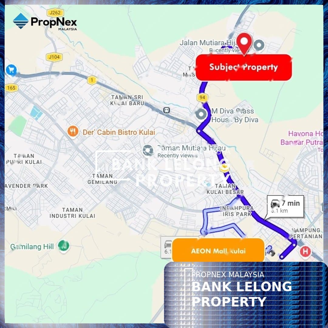 No. 3, Jalan Mutiara Hijau 1, Taman Mutiara Hijau, 81000 Kulai, Johor